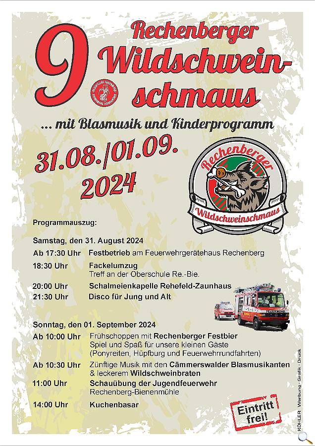 9.Rechenberger Wildschweinschmaus 2024
