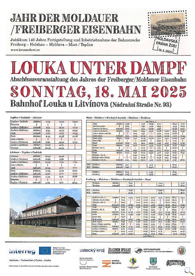 LOUKA UNTER DAMPF Fahrplan