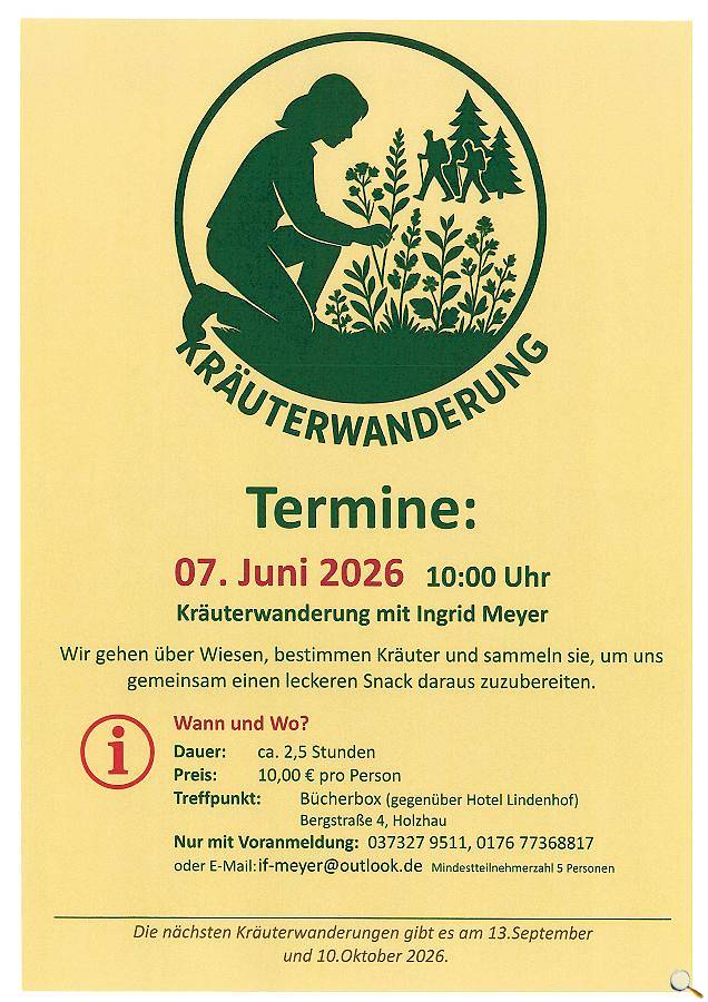 Kräuterwanderung 07.Juni 2026