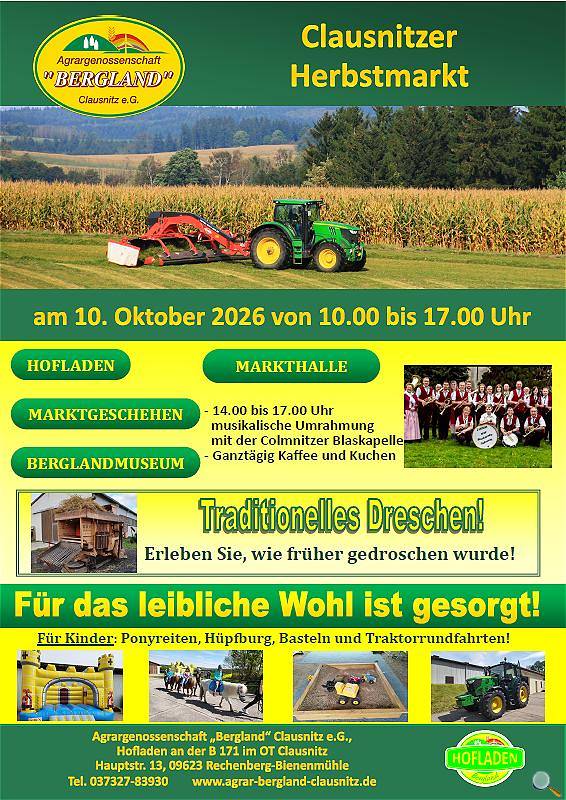 Clausnitzer Herbstmarkt 2026
