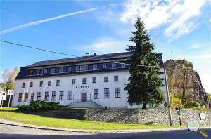 Burgfelsen und Rathaus in Rechenberg, ächsische Landsiedlung GmbH