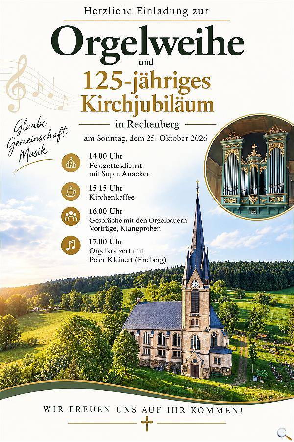 Orgelweihe Rechenberg 25.10.2026