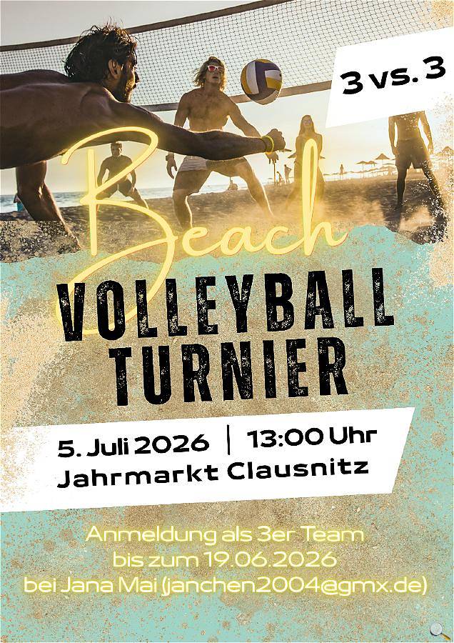 Beach-Volleyball-Turnier 05.07.2026