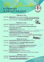 573. Jahrmarkt in Clausnitz 04.bis 07. Juli 2025