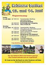 Holzhauer Dorffest am 13. und 14. Juni 2025