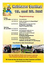 Dorffest in Holzhau am 19. und 20. Juni 2026