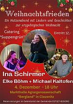 Hutzenabend mit Ina Schirmer am 04.Dezember 2025 18 Uhr in Clausnitz