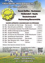 Frühjahrs-Wanderwoche 01. - 10. Mai 2026