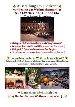 Ausstellung am 3.Advent im Rathaus Rechenberg Sonntag 14.12.