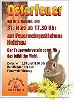 Osterfeuer am Sonntag, 31.März 2024 in Holzhau